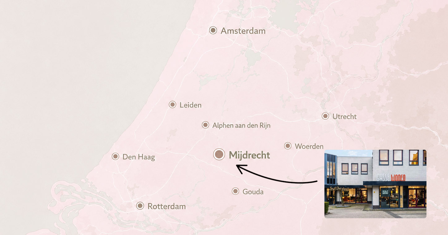 Kaart met de ligging van Gasse Wonen in Mijdrecht